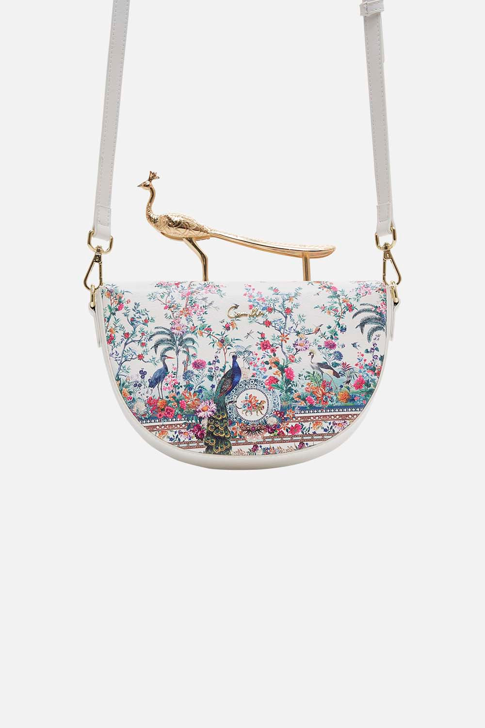 CAMILLA crossbody bag in Plumes and Parterres print