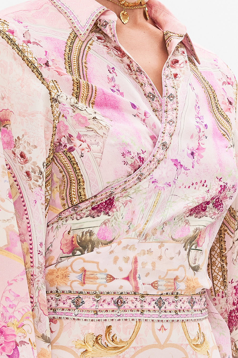 CROPPED WRAP SHIRT FRESCO FAIRYTALE