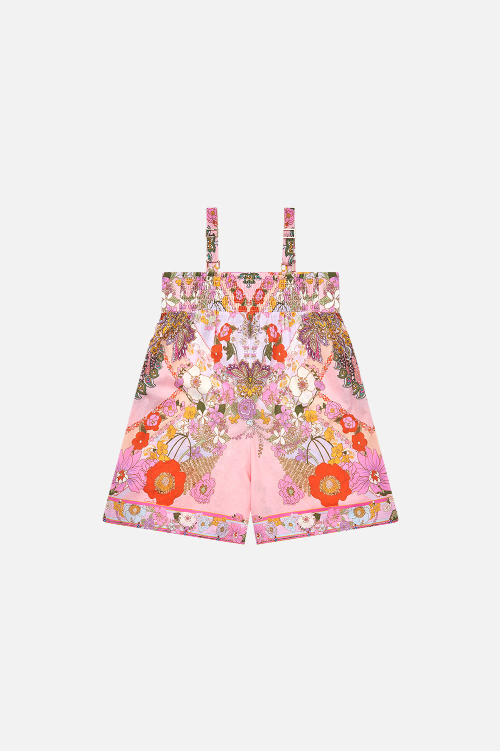 Milla by CAMILLA kids floral print pink playsuit in clever clogs print