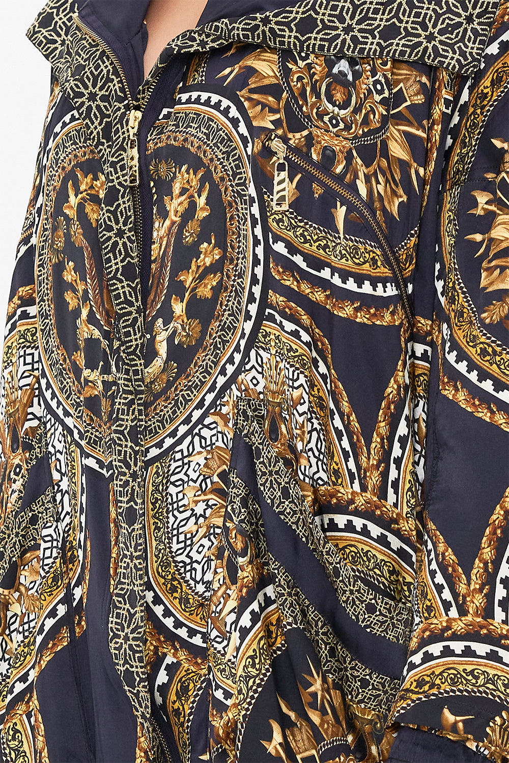 PARKA JACKET WITH RIB DUOMO KALEIDO