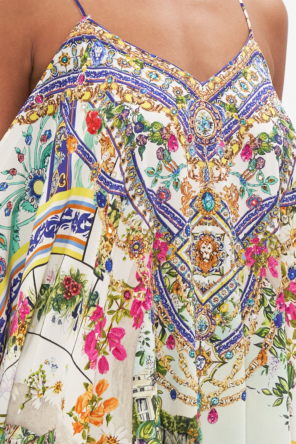 SHOESTRING STRAP KAFTAN AMALFI AMORE