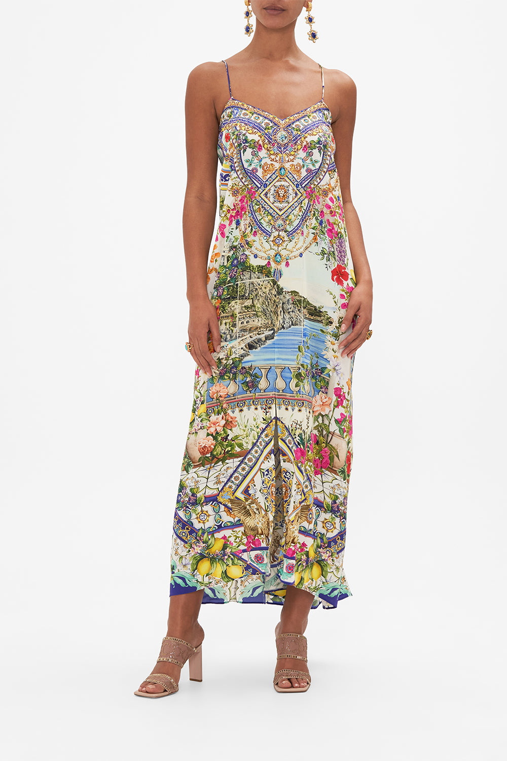 SHOESTRING STRAP KAFTAN AMALFI AMORE