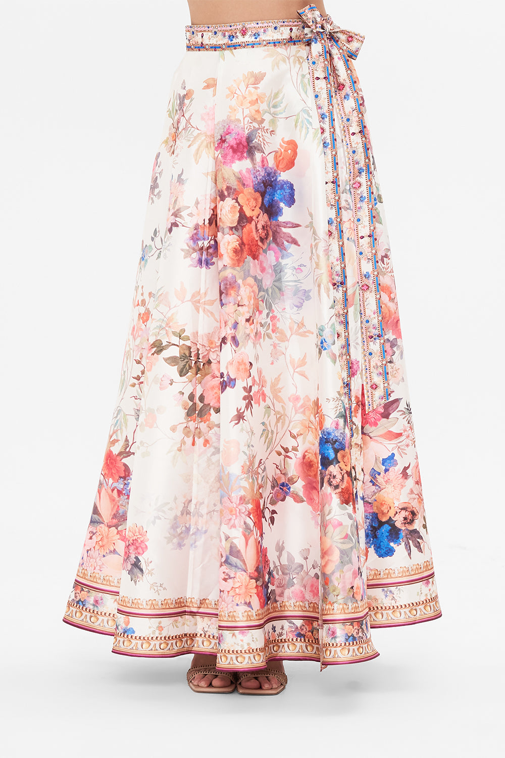 MAXI WRAP SKIRT FRIENDS WITH FRESCOS