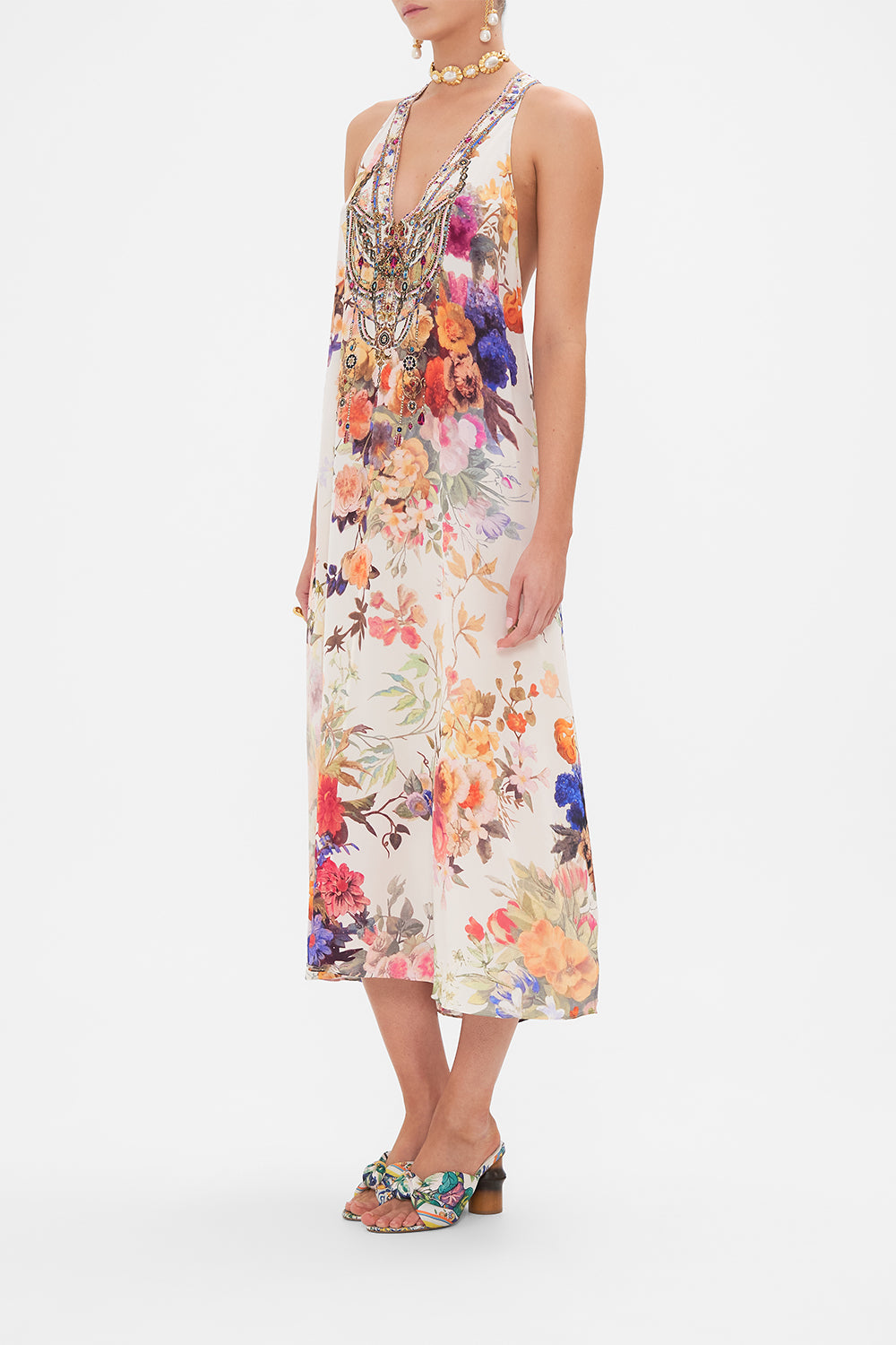 RACER BACK DRESS WITH HARDWARE FRIENDS WITH FRESCOS