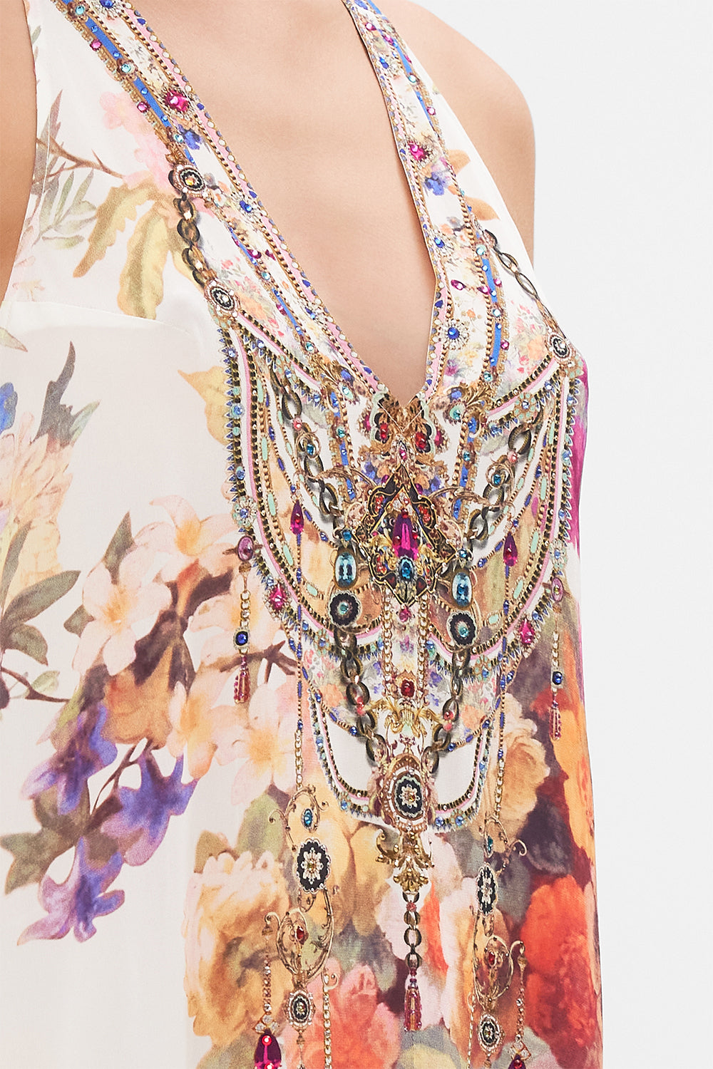 RACER BACK DRESS WITH HARDWARE FRIENDS WITH FRESCOS