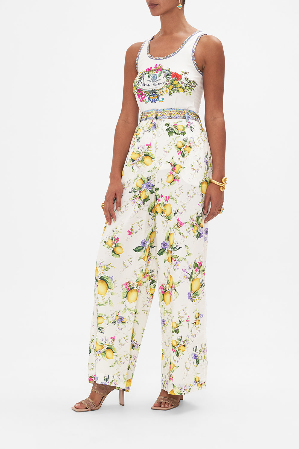 JERSEY SCOOP NECK TANK TOP AMALFI AMORE