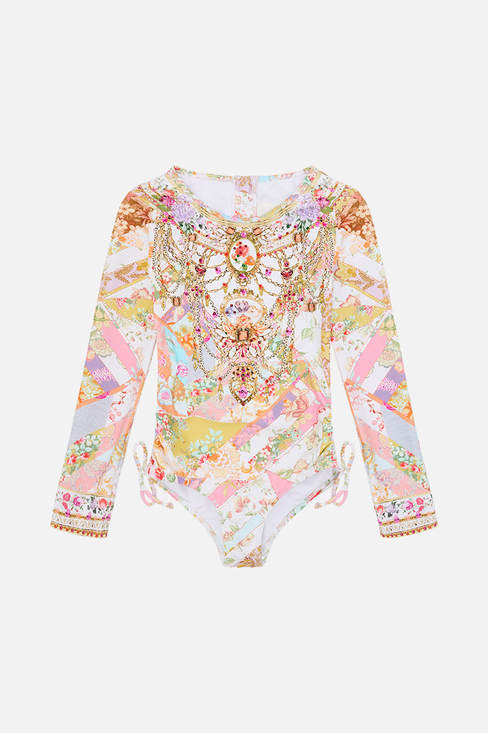 Milla by CAMILLA floral ruched side paddlesuit (4-10) in Sew Yesterday