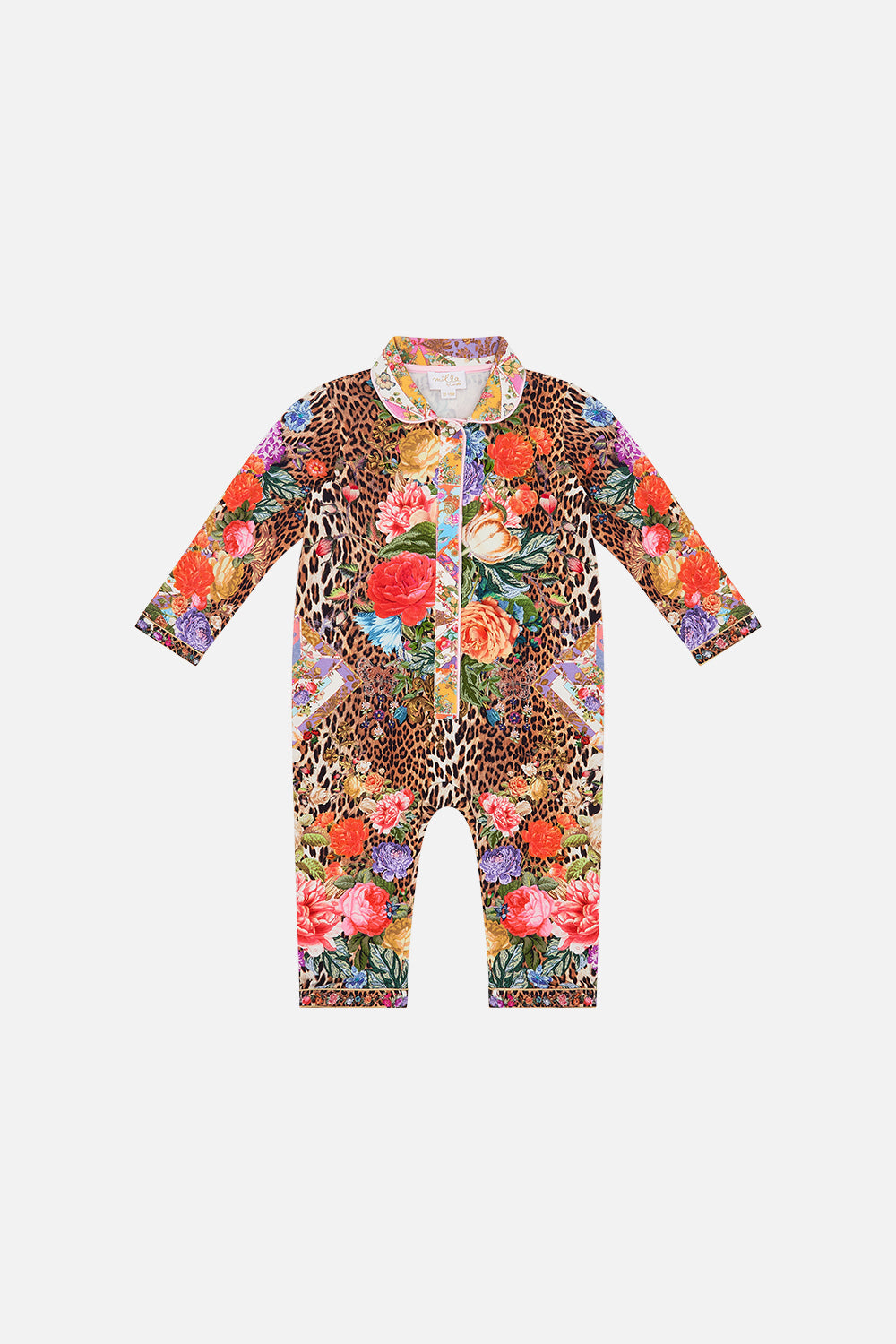 Milla by CAMILLA floral babies romper with collar in Heirloom Anthem