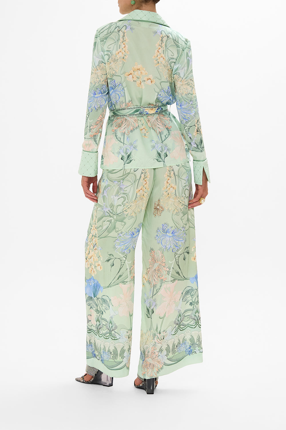 CAMILLA Floral Pajama Suit Jacket in Dreaming in Dutch