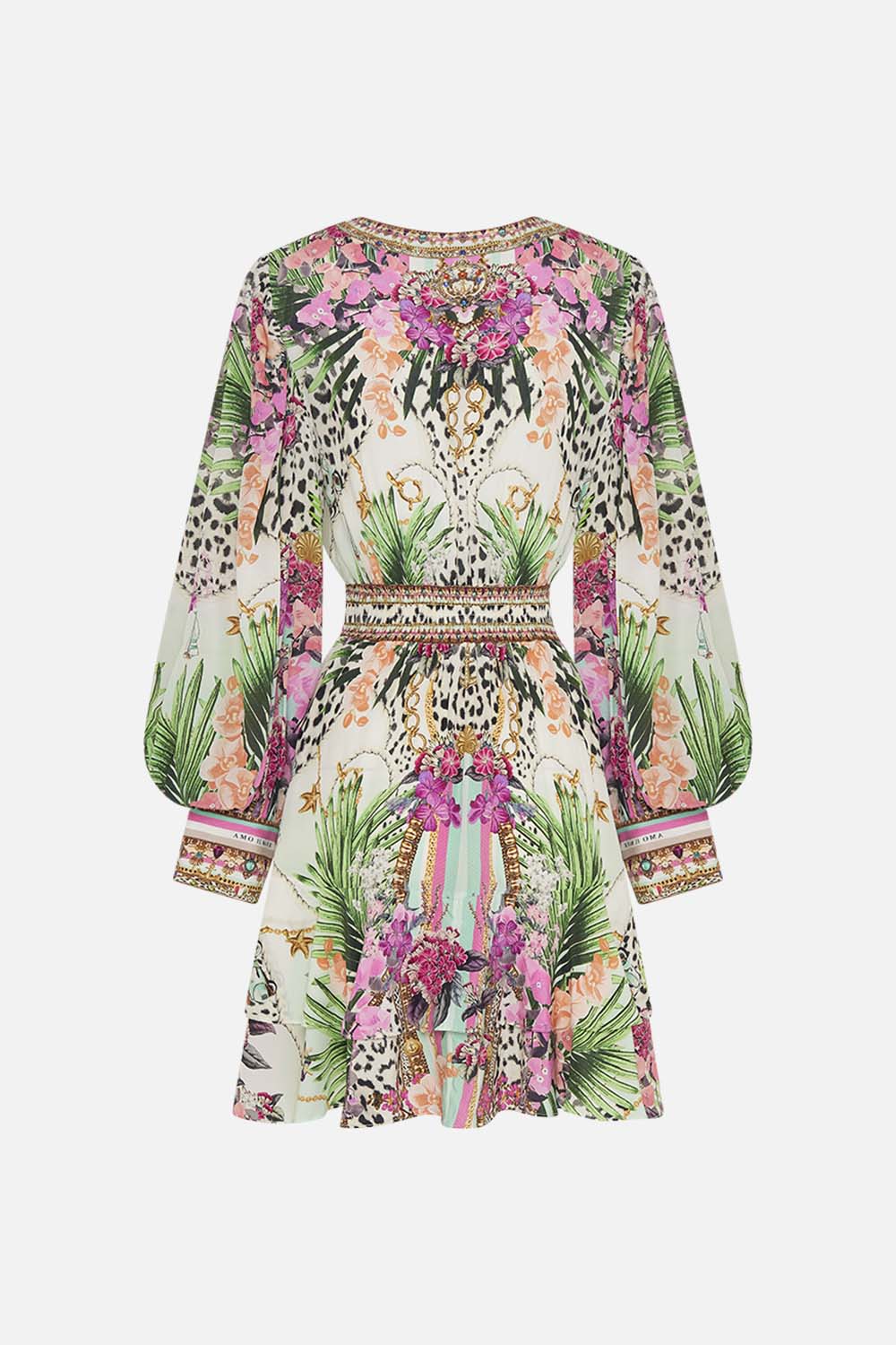 BUTTON FRONT FRILL DRESS DEAR AMORE MIO