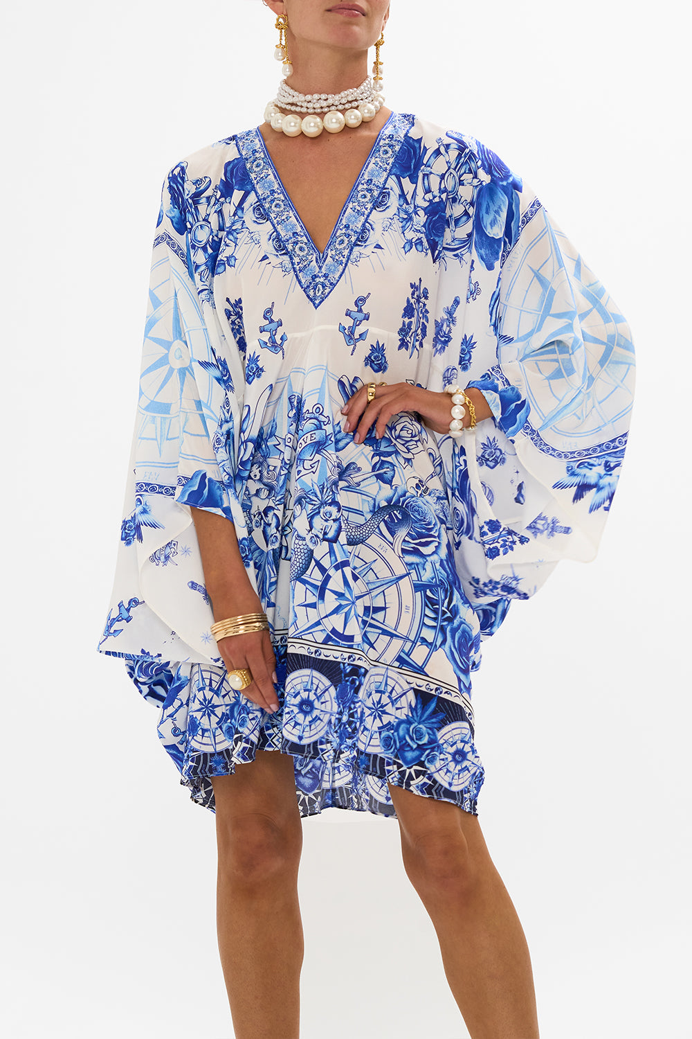 T SHAPE SHORT KAFTAN IMMORTAL INK