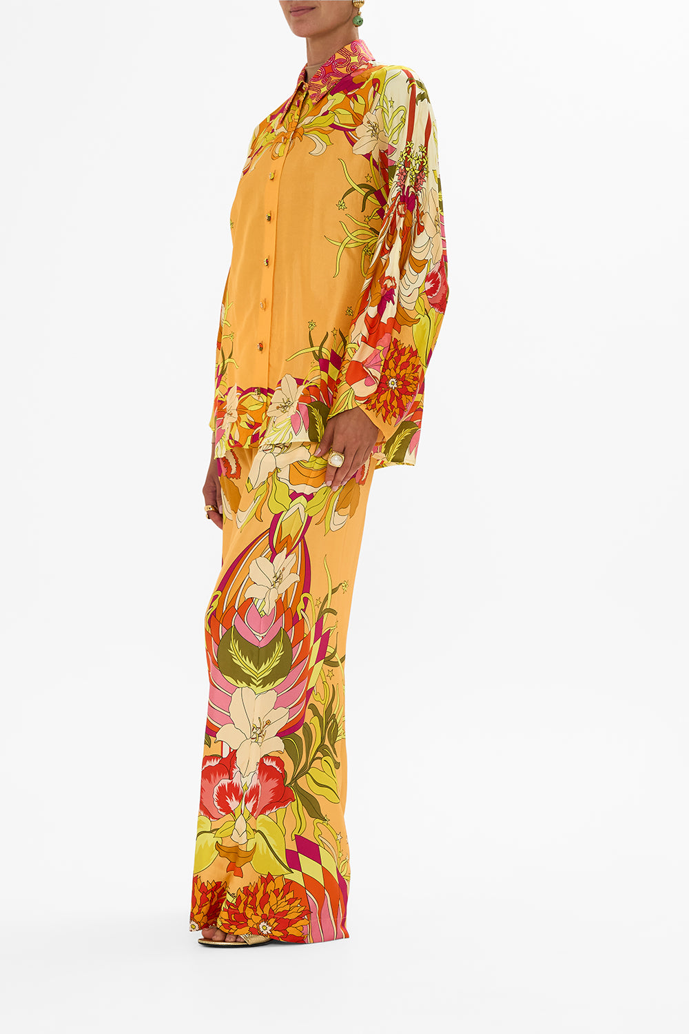 WIDE LEG WAISTED PANT THE FLOWER CHILD SOCIETY