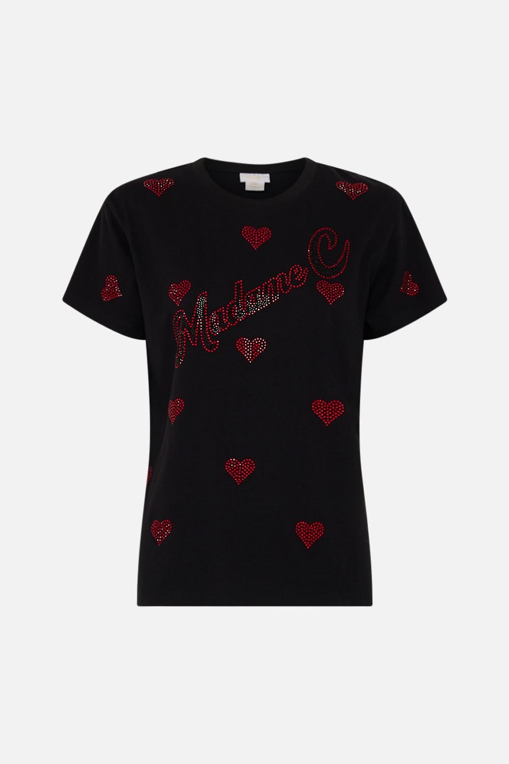 CAMILLA black tee in Electric Loveland print