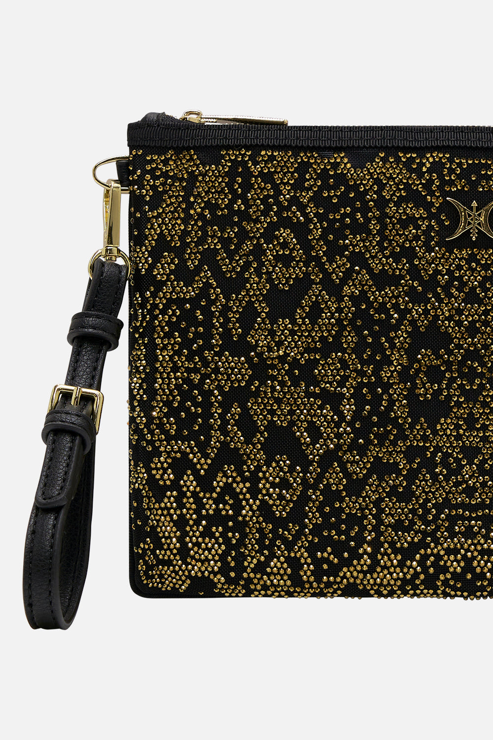 CAMILLA black mesh clutch