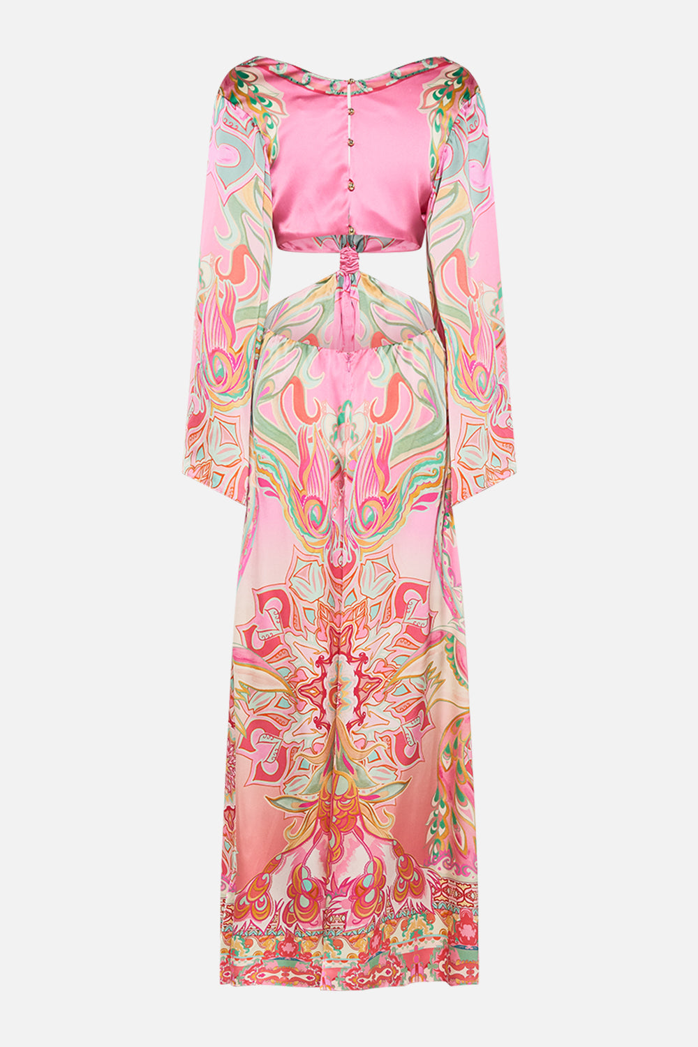 CAMILLA cut out dress in Tea With Tuchinski print