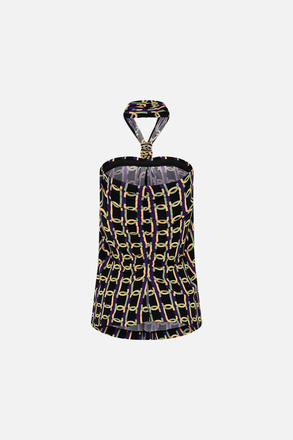 CAMILLA jerset top in Film Diva print