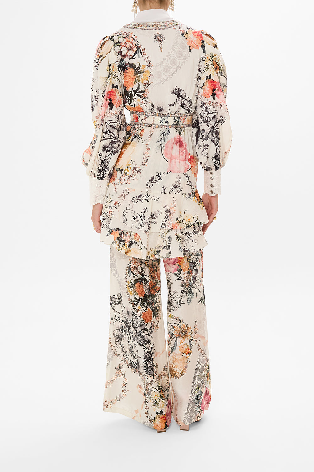 CAMILLA silk dress in De Haar Memoirs print