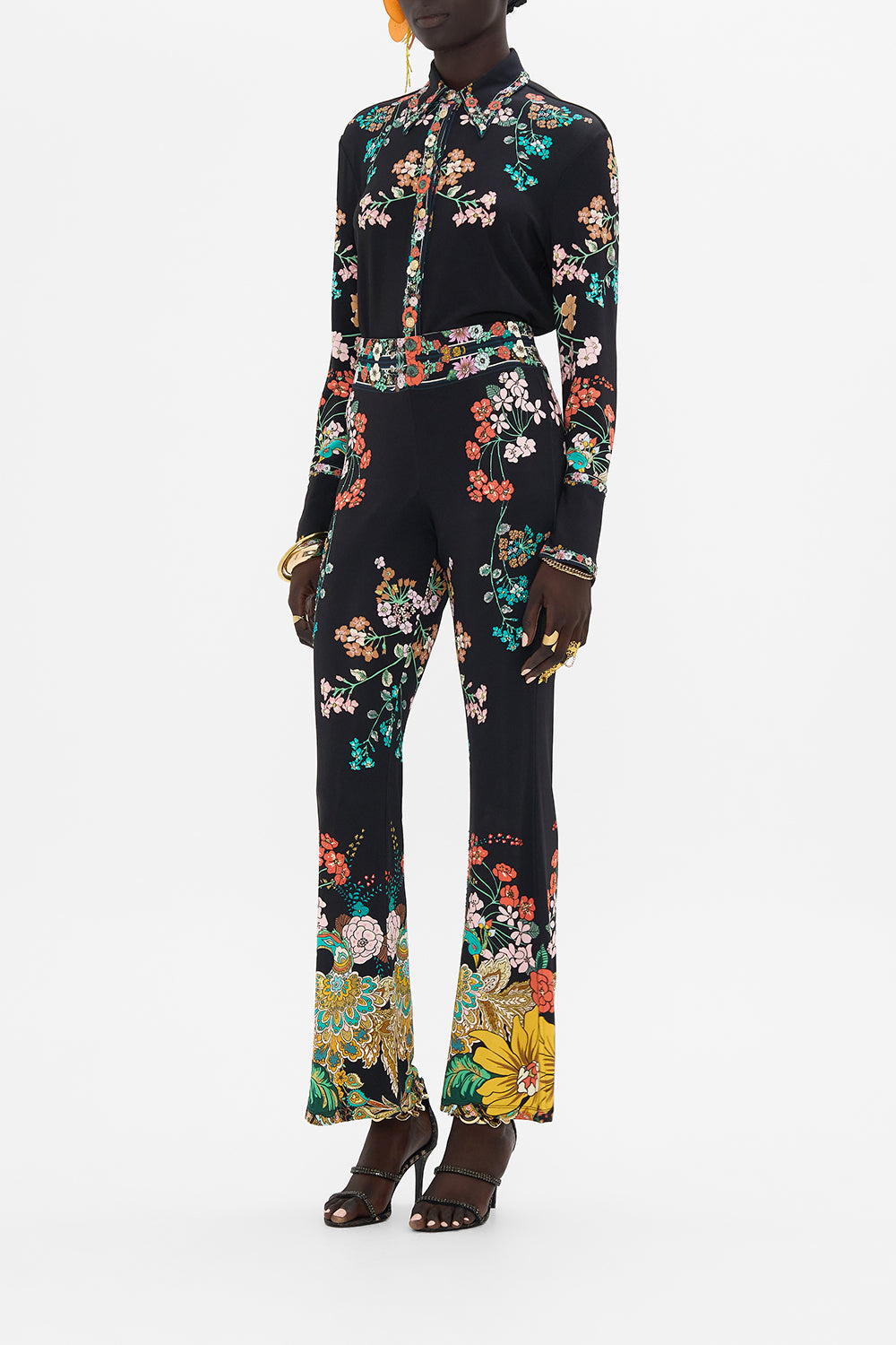 CAMILLA jersey pants in We Wore Folklore print