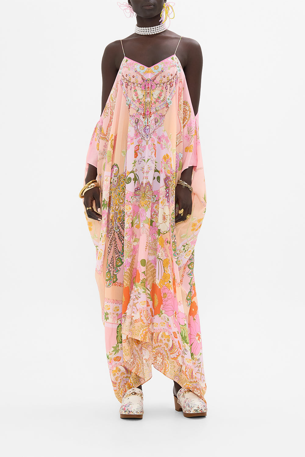 CAMILLA kaftan in Clever Clogs print