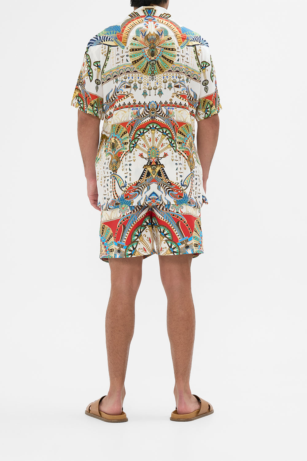 Hotel Franks By CAMILLA Short Sleeve Camp Collared Shirt in The Valley Of The Queens print.