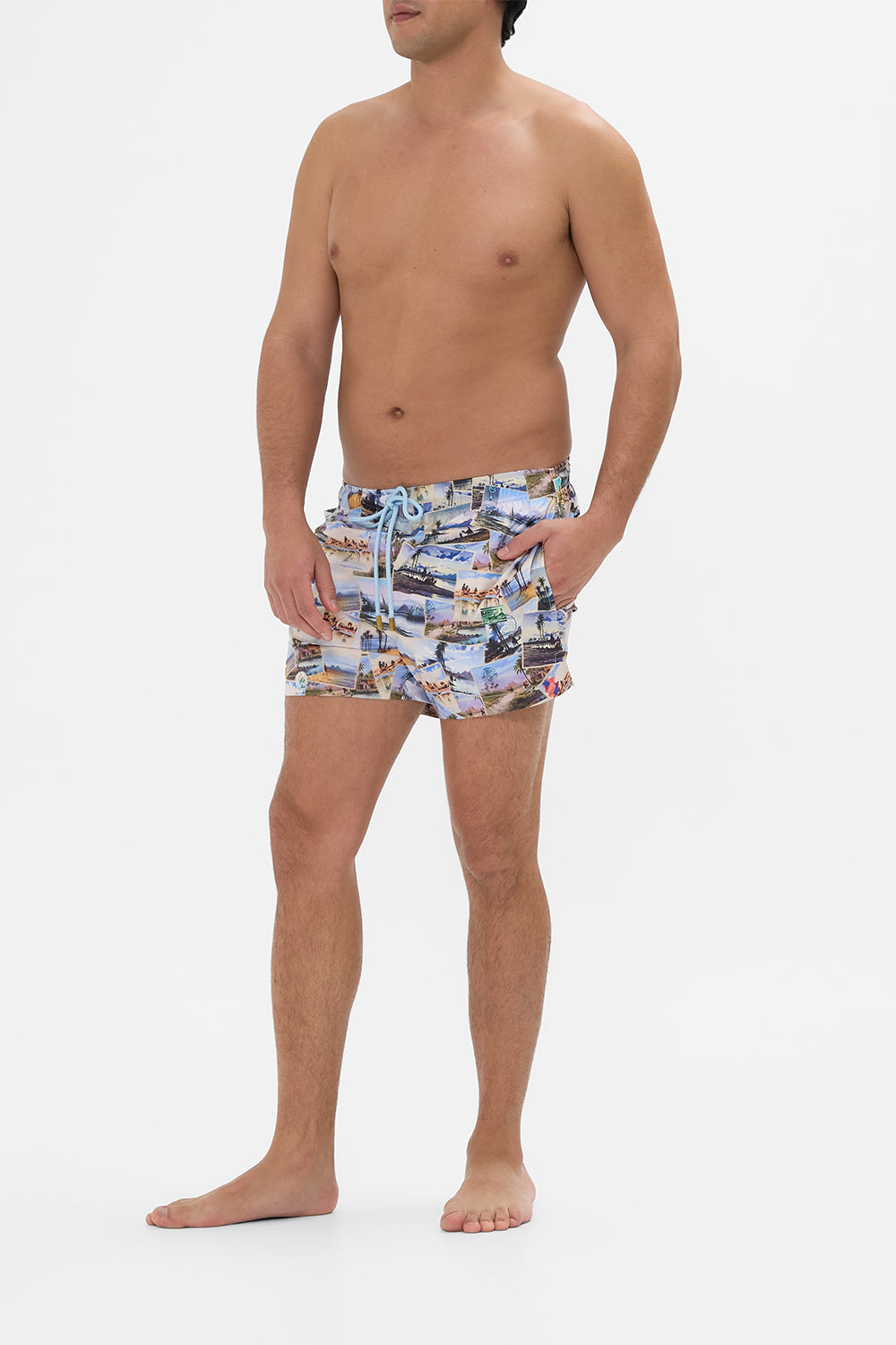 Hotel Franks By CAMILLA short swim short in Call Me in Cairo print.