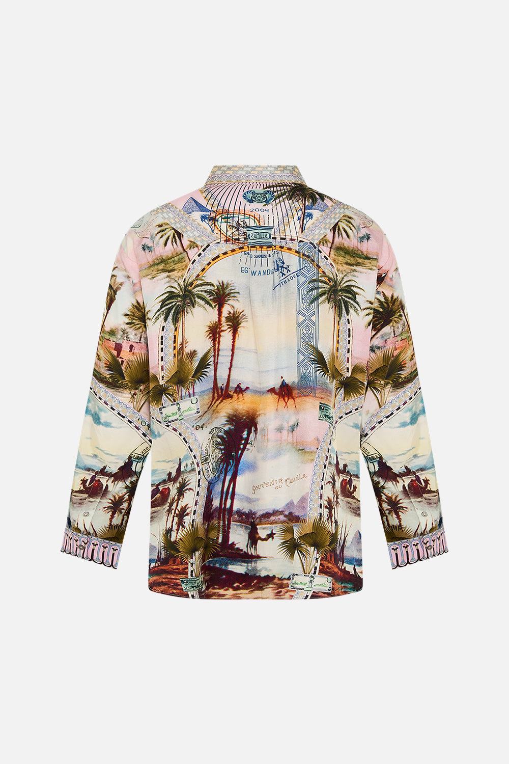 Hotel Franks By CAMILLA oversized shirt in Call Me in Cairo print.