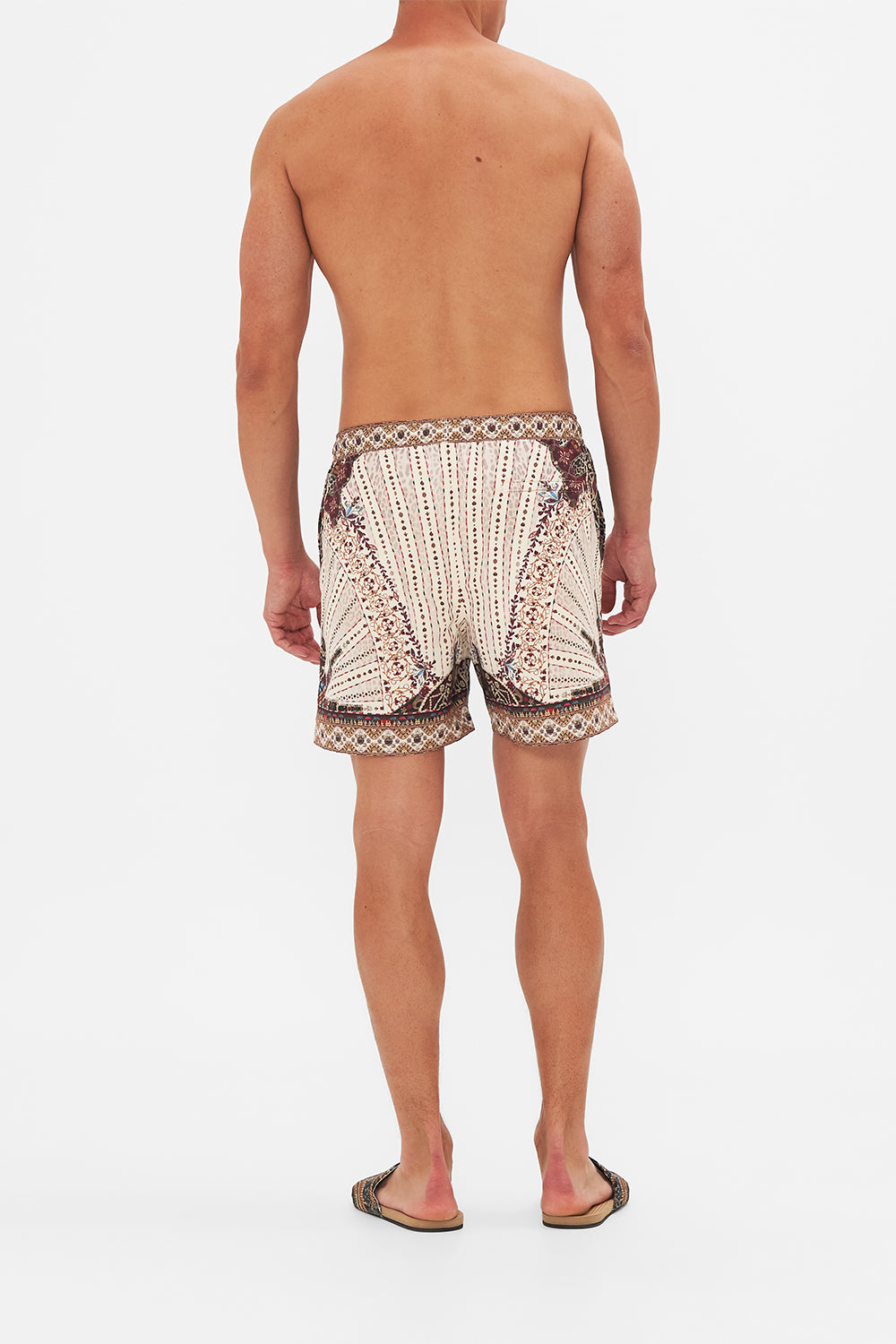 Hotel Franks By CAMILLA Mid Length Boardshort in Nomad Nature Print.