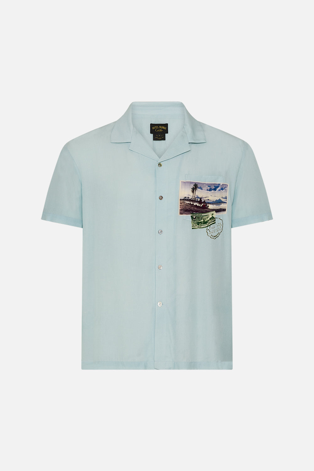 Hotel Franks By CAMILLA short sleeve camp collared shirt in Call Me in Cairo print.