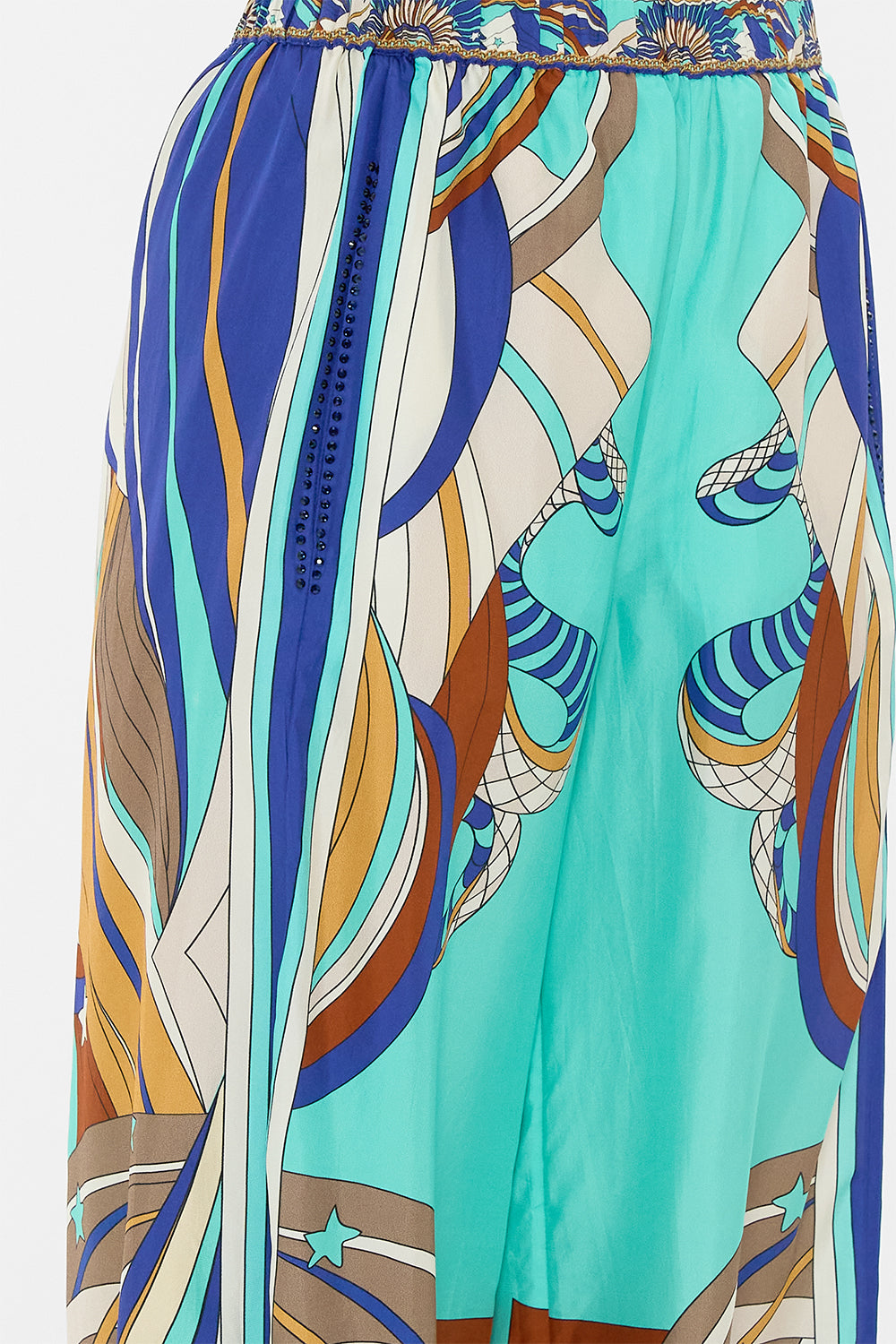 CAMILLA Relaxed Panel Pant in Oasis Oracle print.