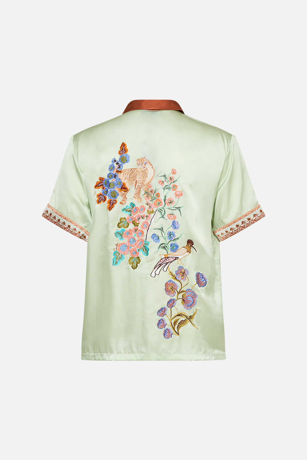 Hotel Franks by CAMILLA Short Sleeve Cabana Shirt In Honour Of Heirlooms print.