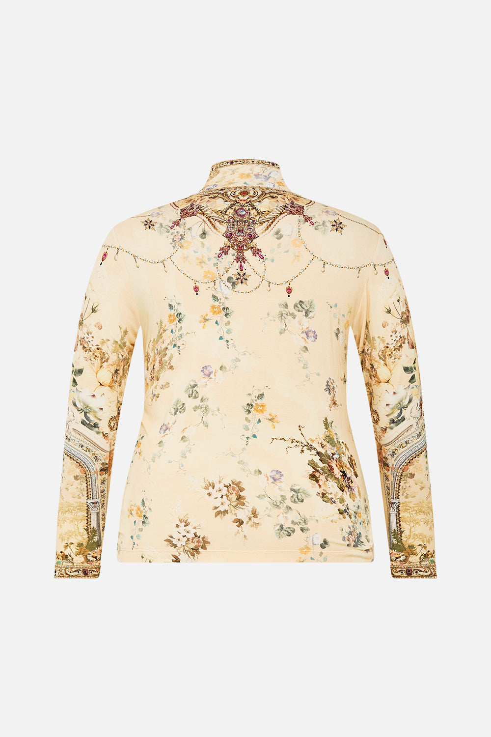 JERSEY TURTLENECK ADORNED IN ANTIQUITY