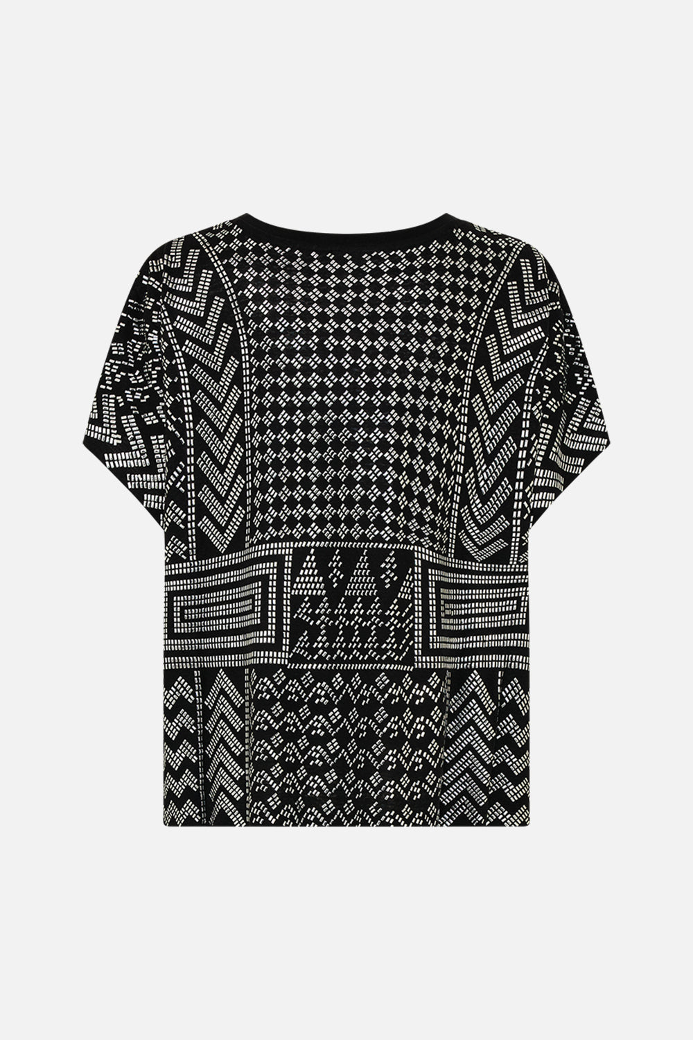 CAMILLA t shirt with dropped armhole in They Called Her Nefertari print