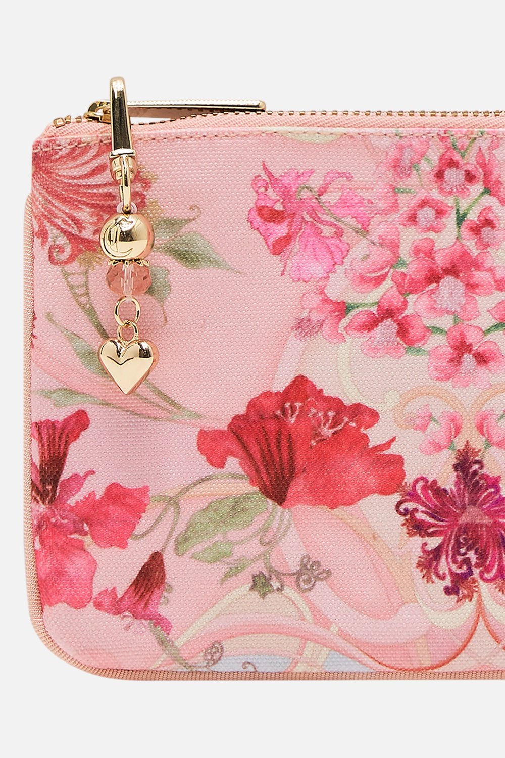CAMILLA floral coin and phone purse in Blossoms and Brushstrokes
