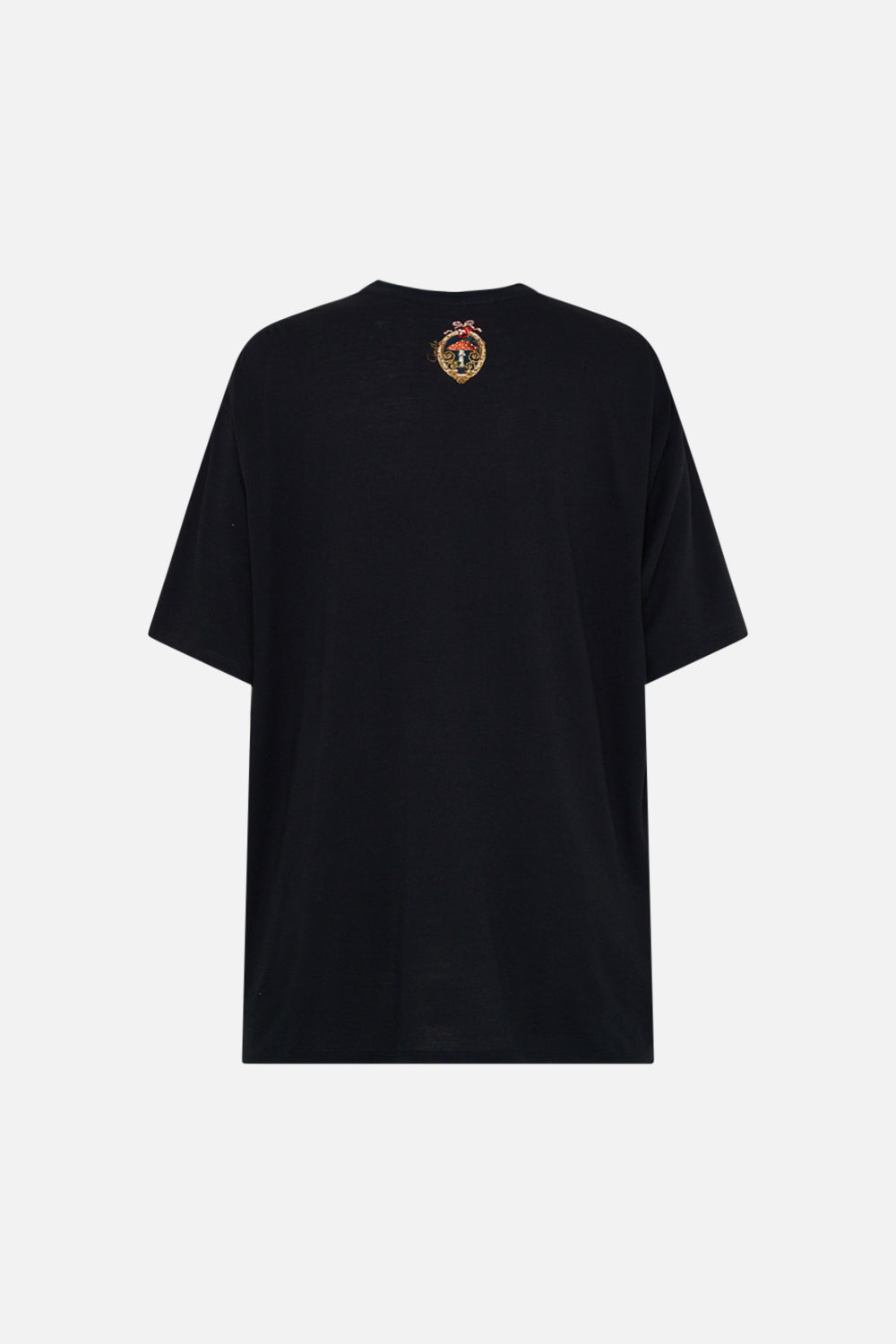 CAMILLA Floral Oversized Band Tee in Tapestry Totems