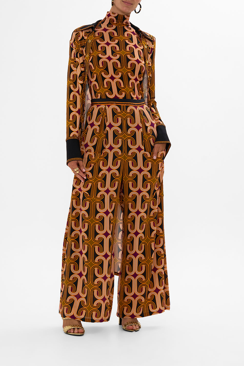 WIDE LEG TROUSER WITH FRONT POCKETS ONE NIGHT IN DE WALLEN