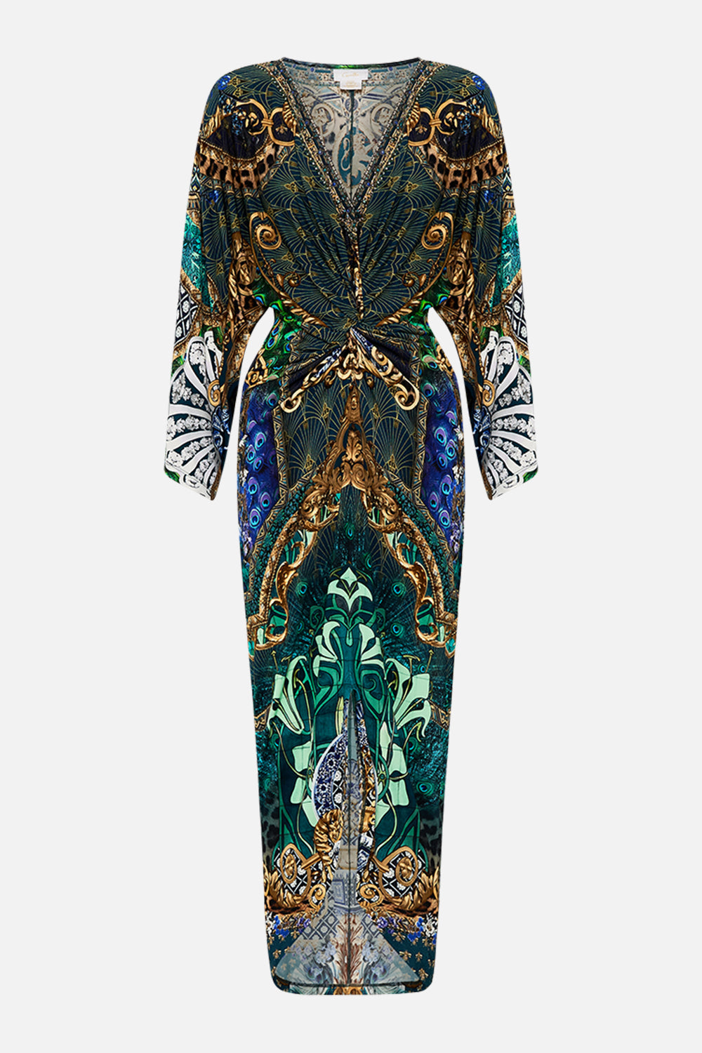 Product view of CAMILLA jersey dress in Fan Dance print