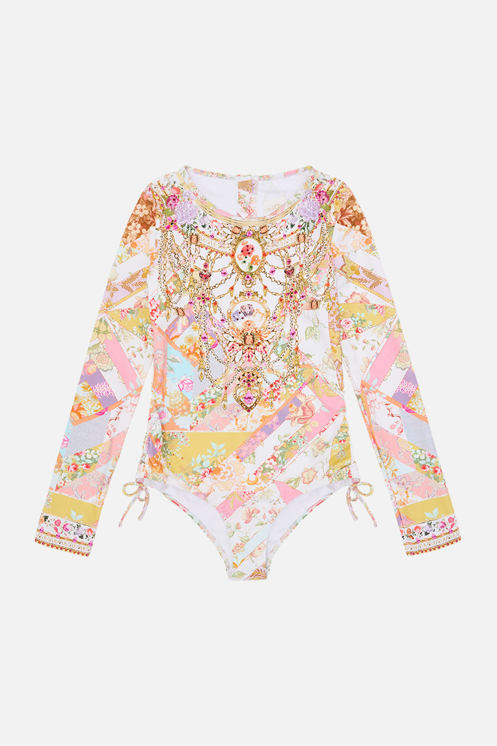 Milla by CAMILLA floral ruched side paddlesuit (12-14) in Sew Yesterday