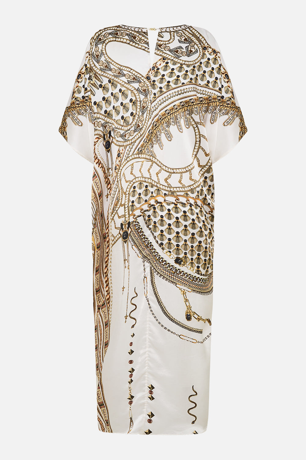 V NECK GATHERED SHOULDER DRAPED KAFTAN GODDESS ENERGY