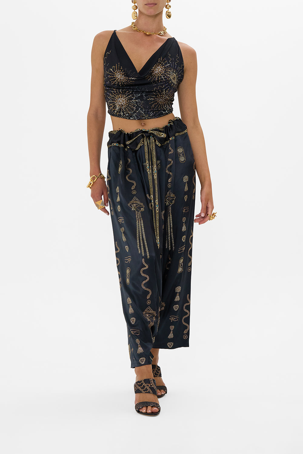 CAMILLA Harem Pants in Call Me Cleopatra print