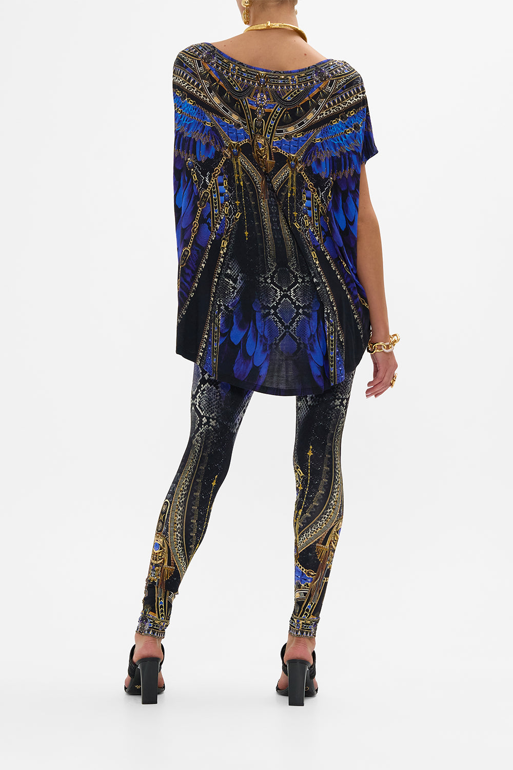 CAMILLA Leggings in Other Side of the Oasis print.