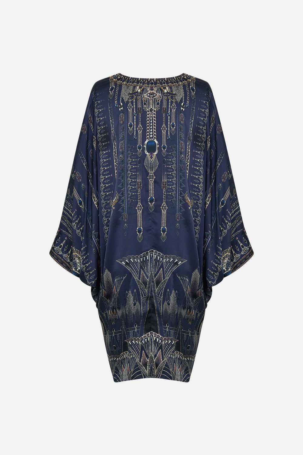 PIERCED V NECK SHORT KAFTAN THE EGYPT EFFECT
