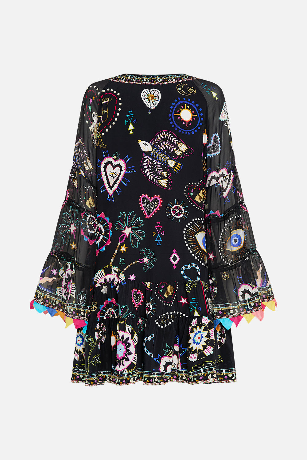 A-LINE GATHERED PANEL DRESS NUBIAN NIGHTS