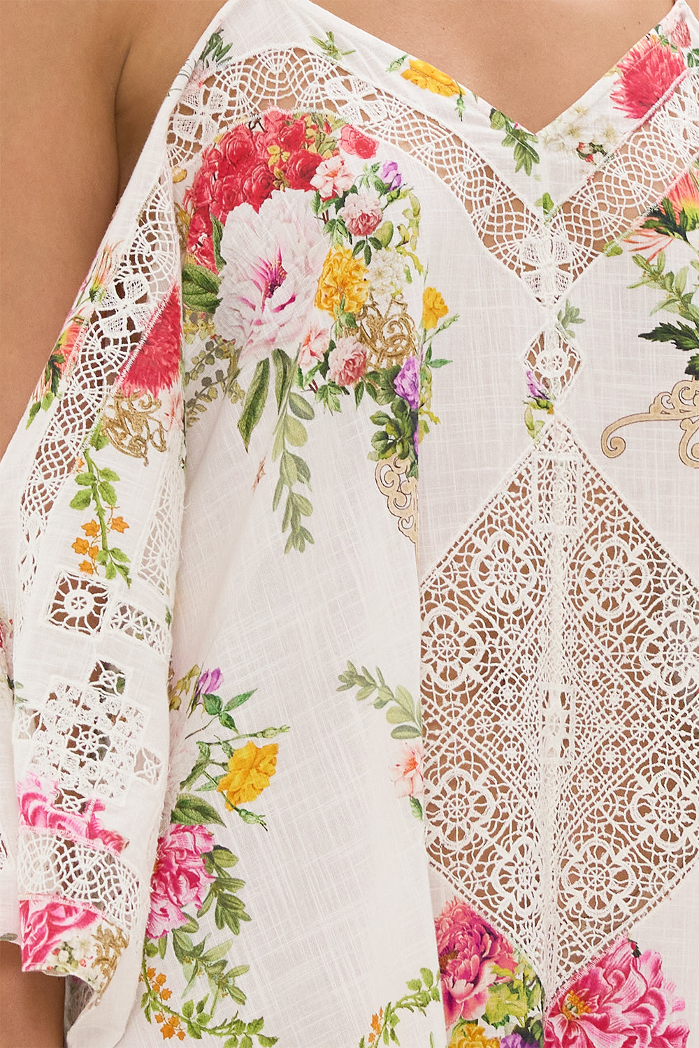 SHOESTRING STRAP KAFTAN EGYPTIAN ROSE