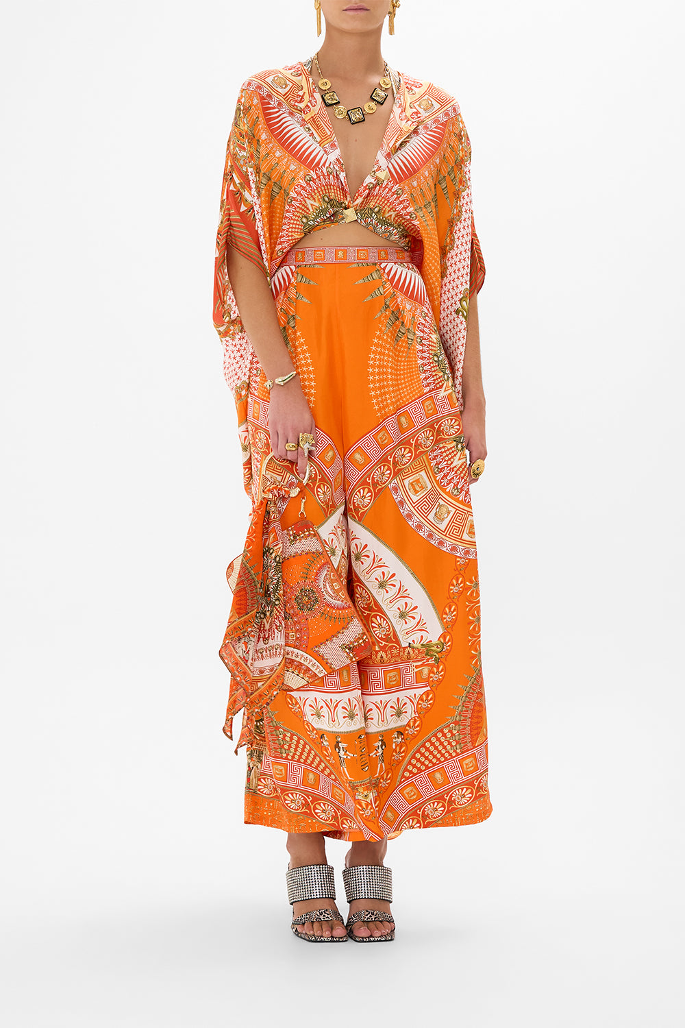 CAMILLA Ring Scarf Clutch in The Obelisk Gate Print