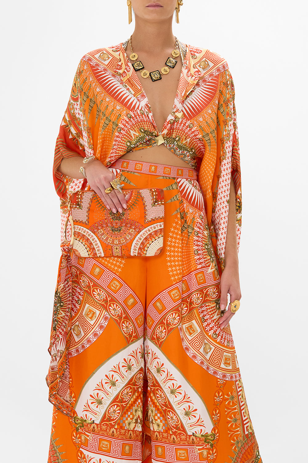 CAMILLA Ring Scarf Clutch in The Obelisk Gate Print