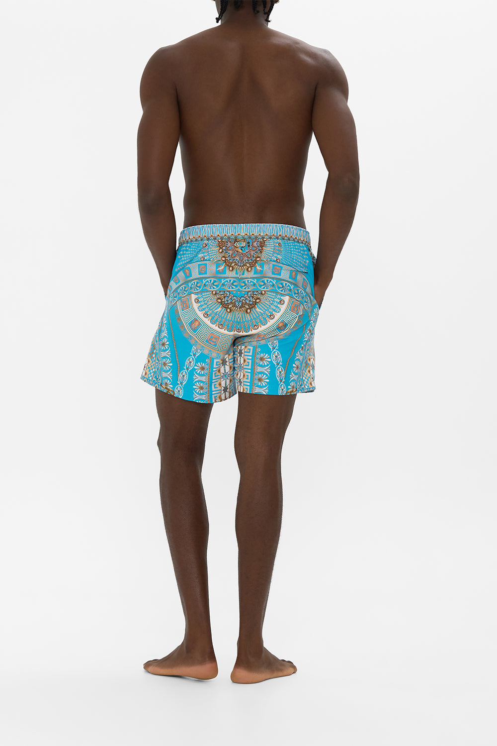 Hotell Franks By CAMILLA Mid Length Boardshort in Temple of Light Print