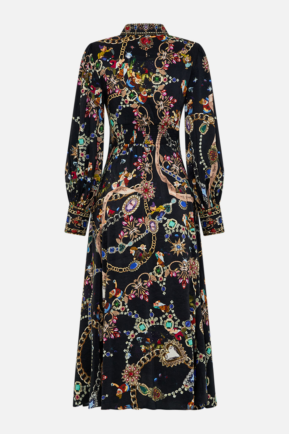 h1 back b1 WAIST TIE SHIRT DRESS HAPPILY EVER AFTER hello oversized long kids-waistcoats