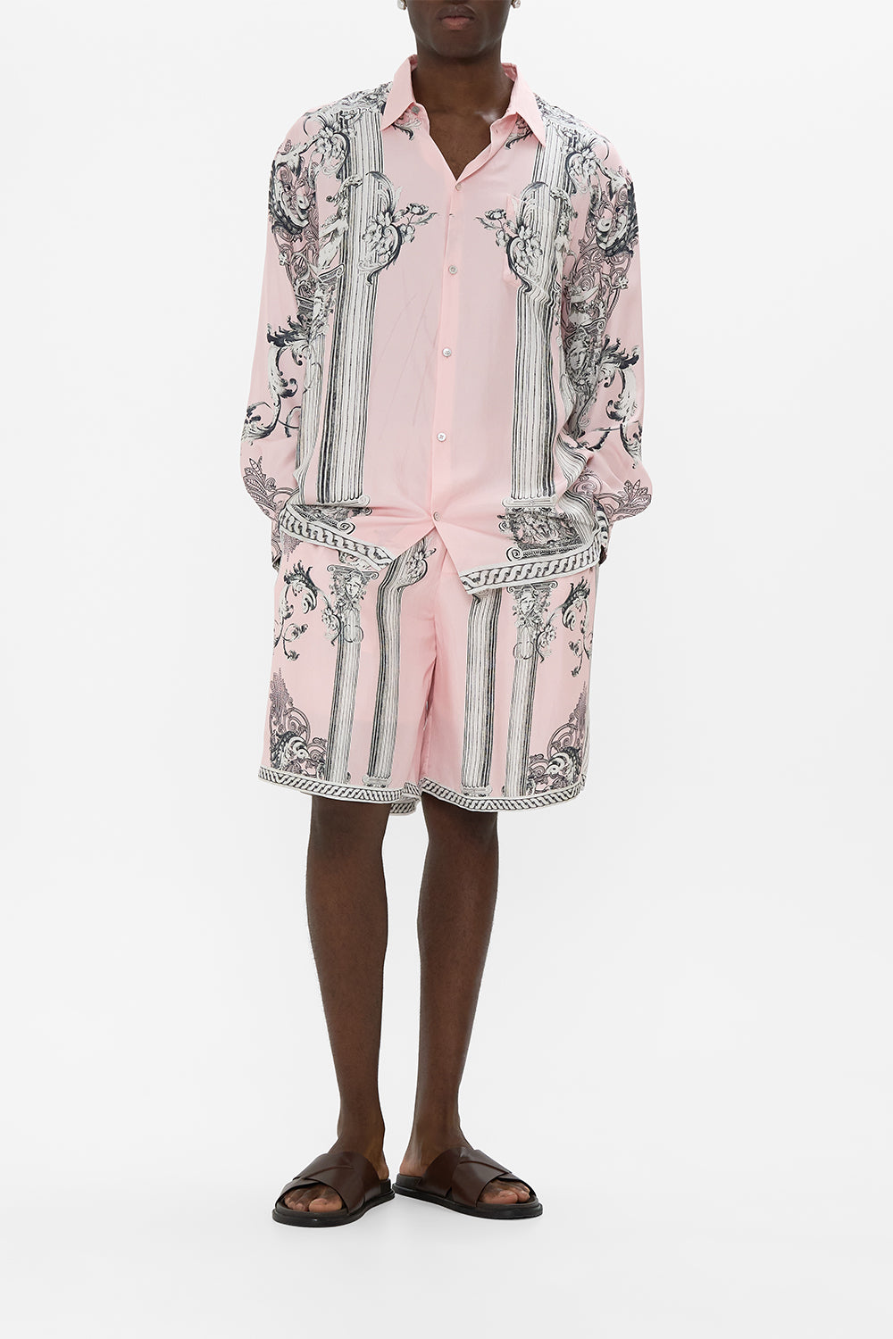 CAMILLA Baggy Mid Length Walk Short in Cave Of Wonders print