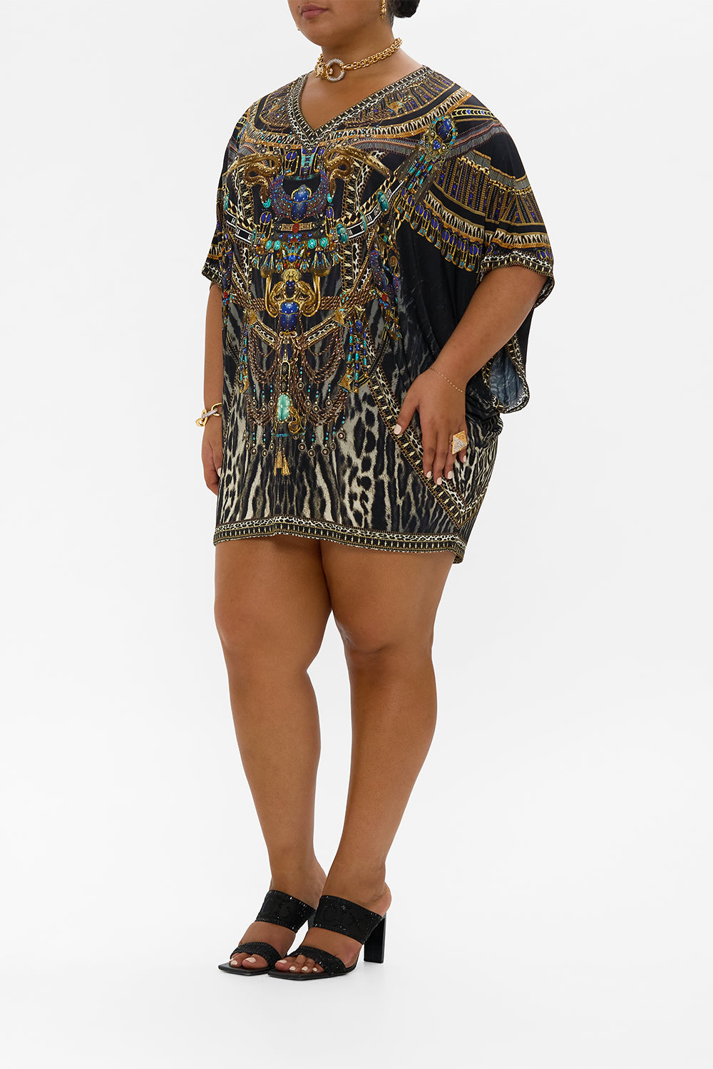 BAT SLEEVE DRESS CAT WORSHIP