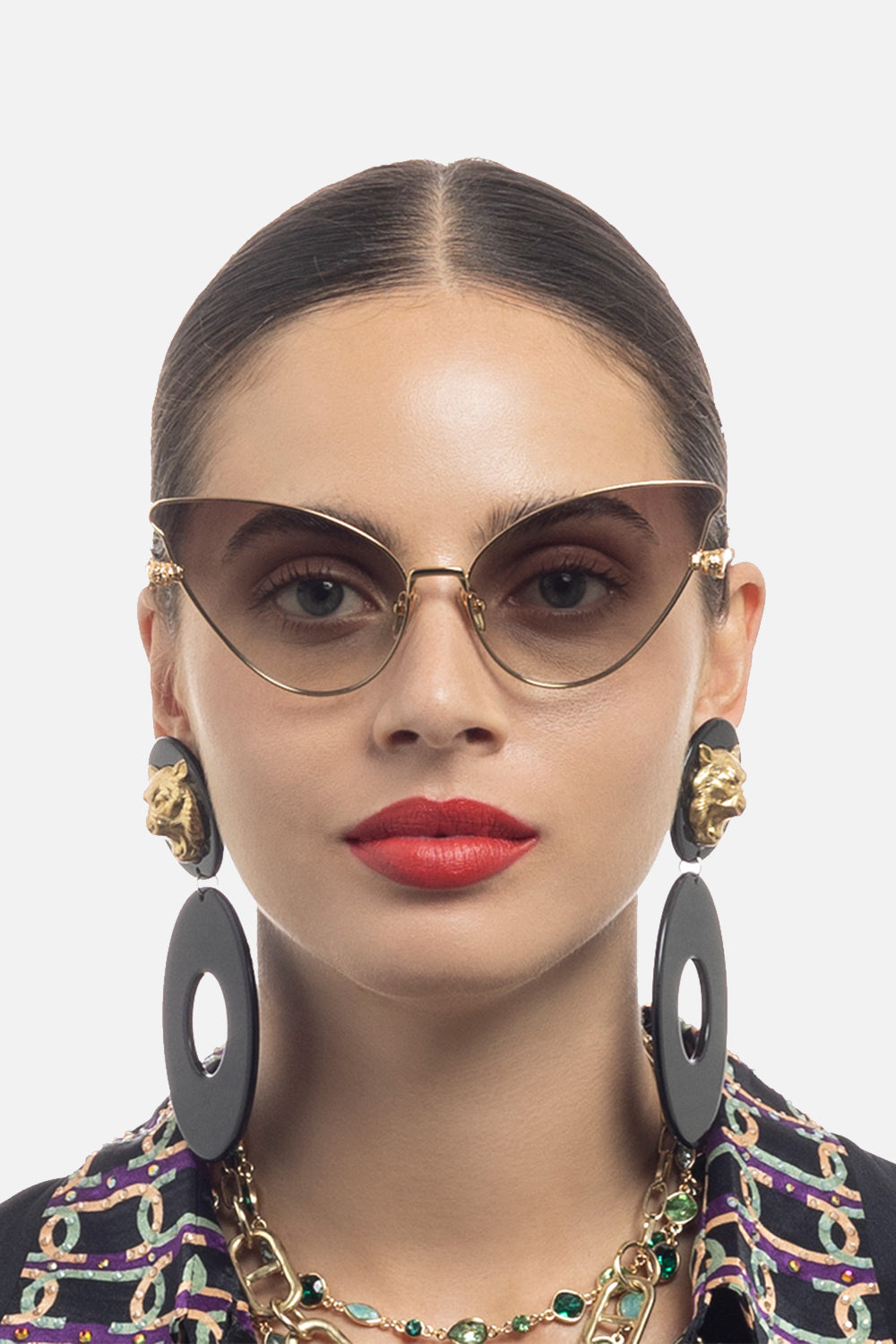 CAMILLA luxury sunglasses in gold Head In The Clouds